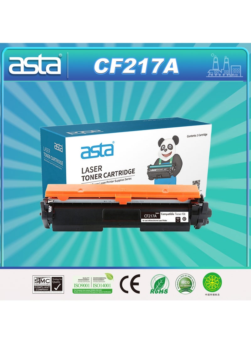 استا ASTA 17A CRG-047 حبر متوافق عالمي CF217A 217A لطابعة ليزر جيت برو M102 MFP M130fw imageCLASS LBP113w MF112 أسود بريميوم 217 17 047 - Image 1